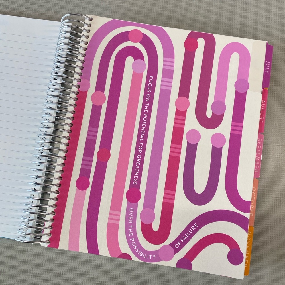 NEW Erin Condren academic vertical Planner with Colorful Tabs - Picture 4 of 11